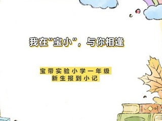 【凌霄新聞臺】我在“寶小”，與你相逢——寶帶實驗小學一年級新生報到小記